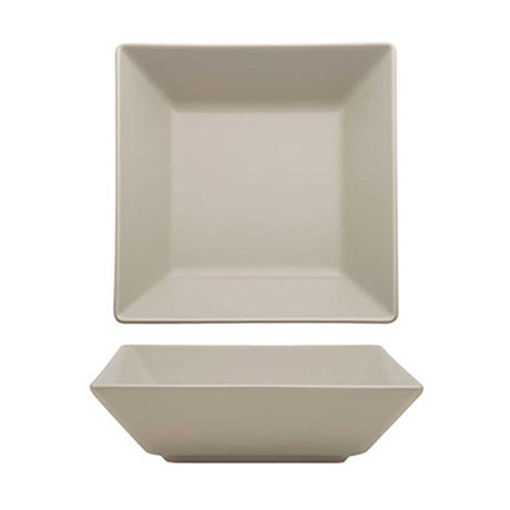 Piatto fondo boston cm.17x17 stoneware sabbia