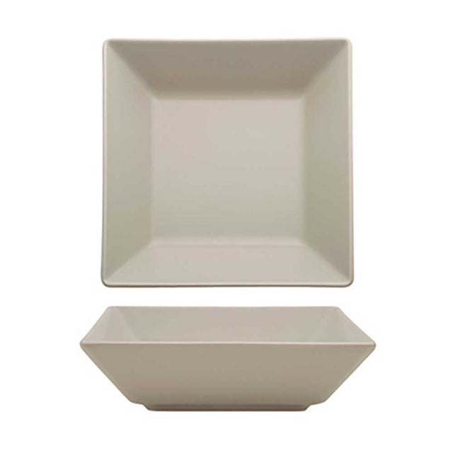 Piatto fondo boston cm.17x17 stoneware sabbia