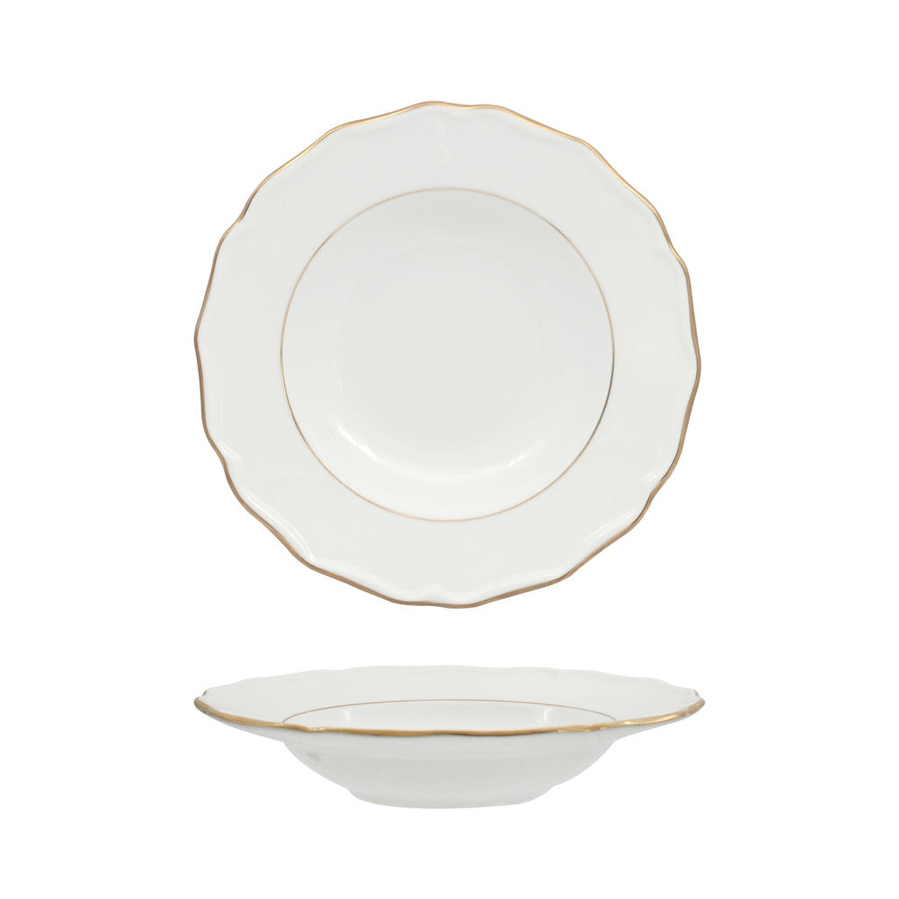 Piatto fondo diana gold cm.23 fenixe