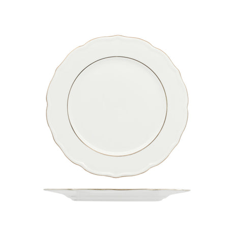 Piatto dessert diana gold cm.22 fenixe