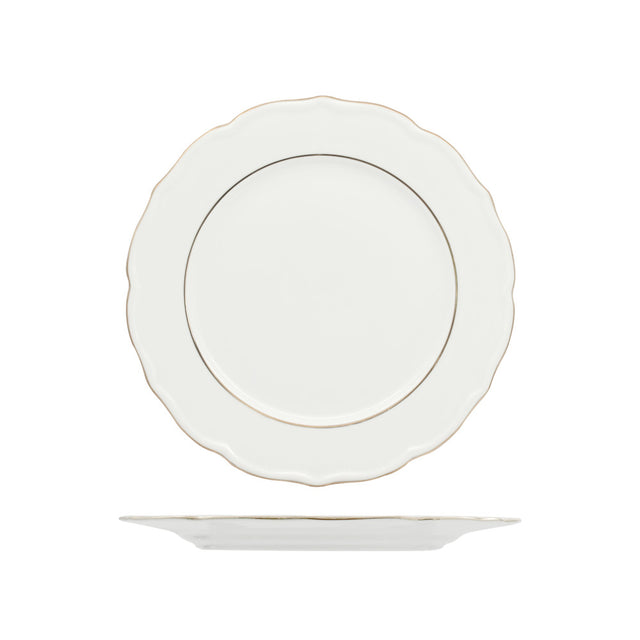 Piatto dessert diana gold cm.22 fenixe