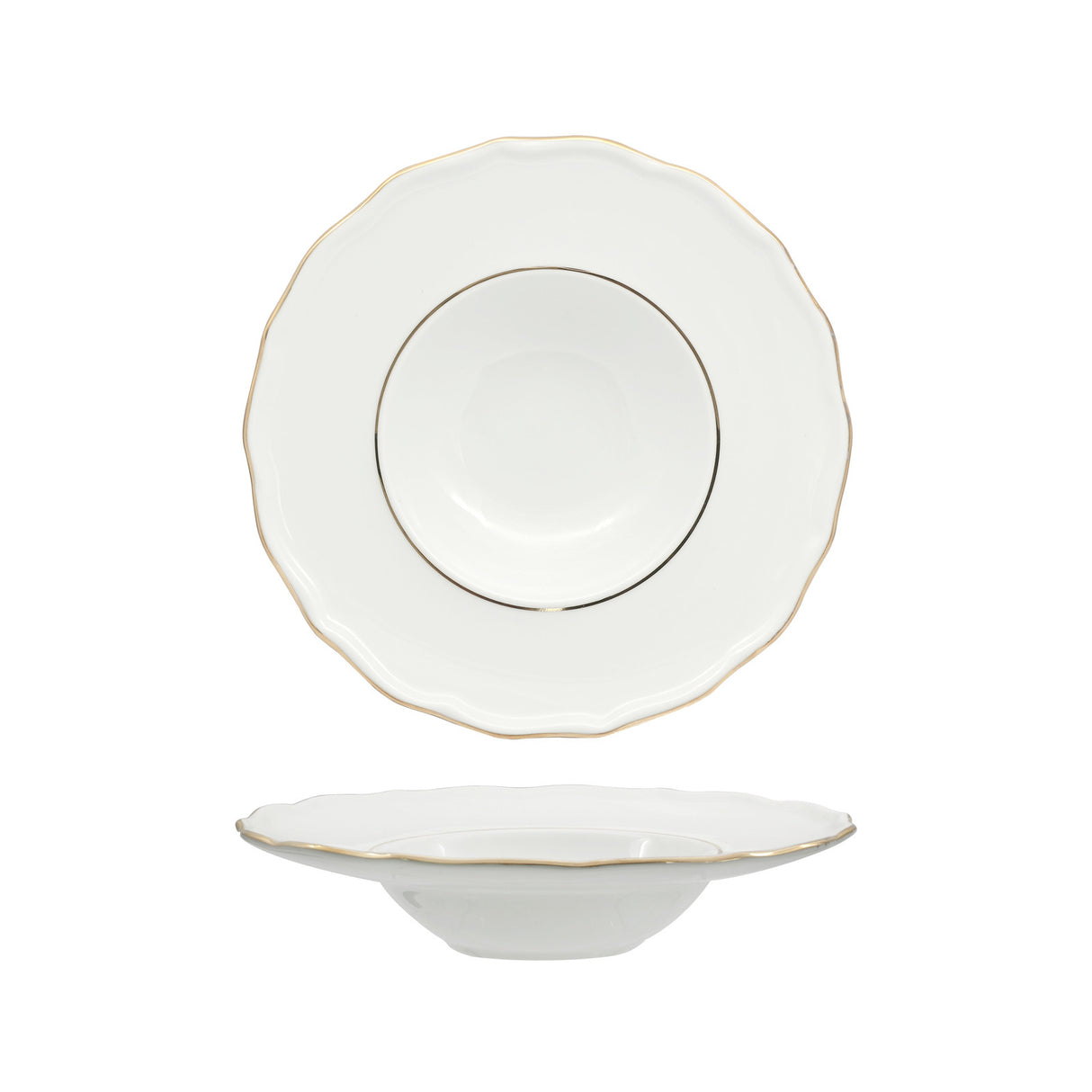 Piatto pasta diana gold cm.28 fenixe