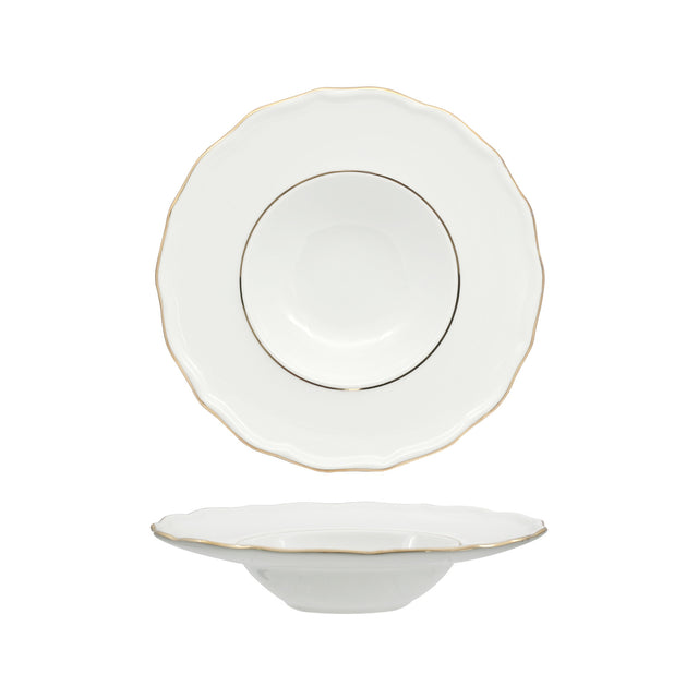 Piatto pasta diana gold cm.28 fenixe