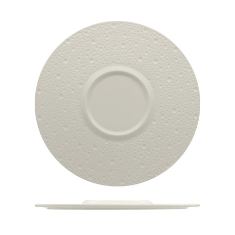 Piatto flat gourmet deva centrale cm.28 allumina fenixe