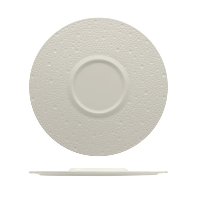 Piatto flat gourmet deva centrale cm.28 allumina fenixe