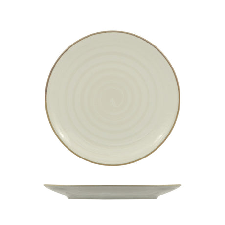 Piatto piano vortex bianco cm.26 saturnia
