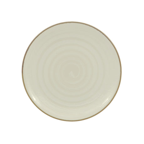 PIATTO PIANO VORTEX BIANCO CM.26 SATURNIA
