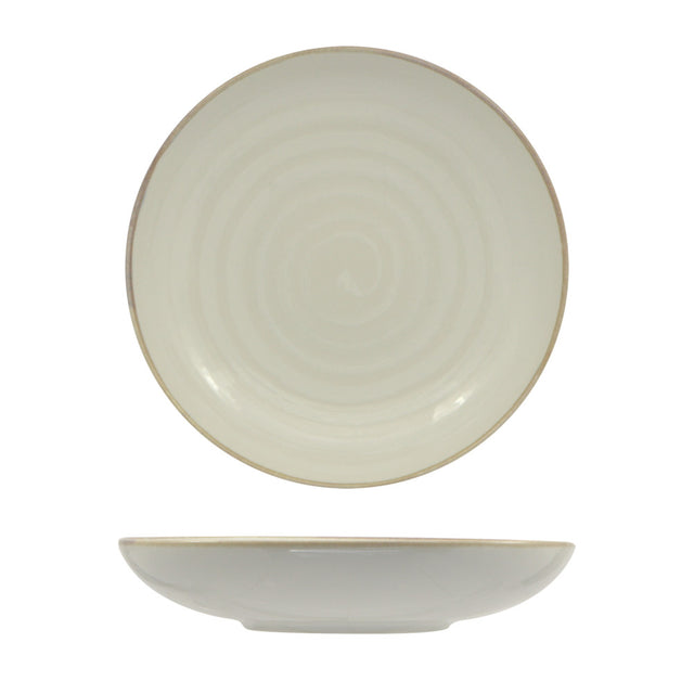 Piatto fondo vortex bianco cm.22 saturnia