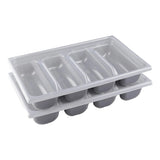 Portaposate plastica cm.53x32.5 self service 4 scomparti gastronorm