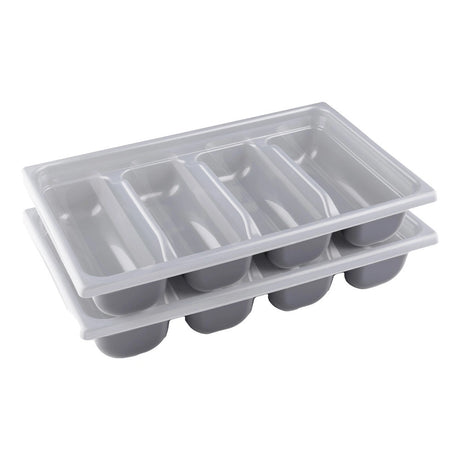 PORTAPOSATE PLASTICA CM.53X32.5 SELF SERVICE 4 SCOMPARTI GASTRONORM