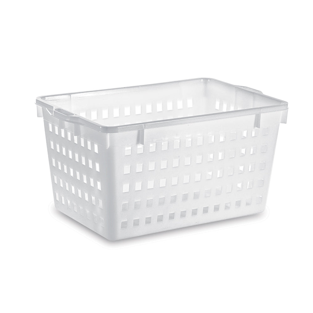 Cesta polietilene rettangolare forata kg.60 cm.63x45 h.35