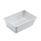 Cestino rettangolare forato cm.34x24 h.10 giganplast