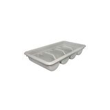 Portaposate plastica cm.52x28.5 self service 4 scomparti
