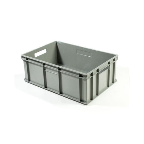 Contenitore plastica europa cm.60x40 h.20 grigio e6420