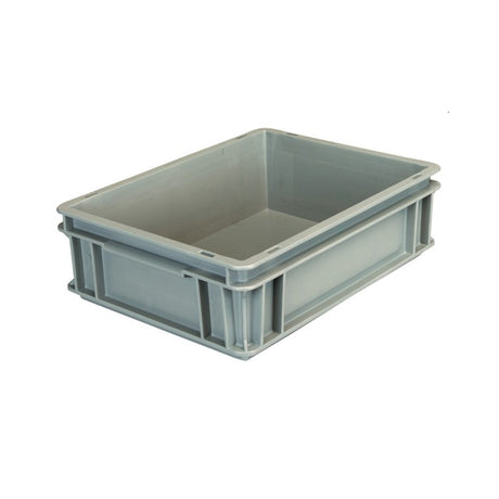 Contenitore plastica europa cm.40x30 h.12 grigio e4312