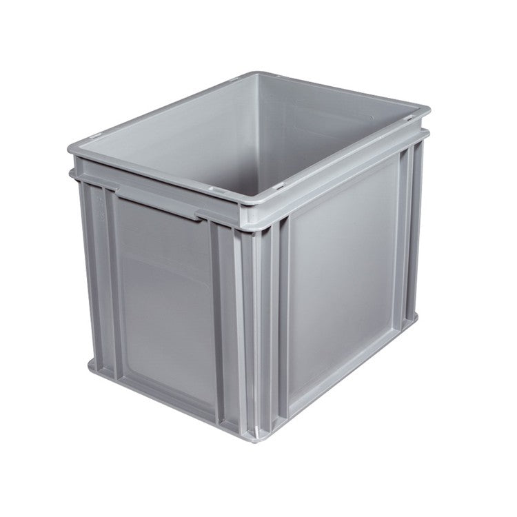 Contenitore plastica europa cm.40x30 h.22 grigio e4322