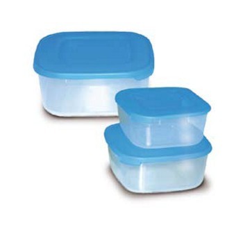 Contenitore ermetico quadro lt.0.75 cm.14x14 h.7