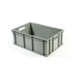 Contenitore plastica europa cm.60x40 h.17 grigio e6417