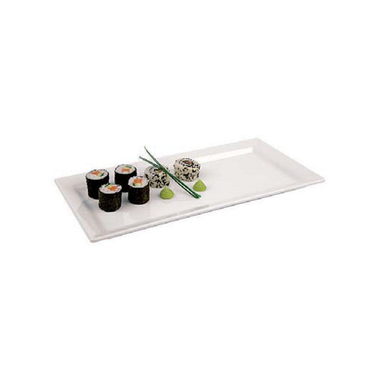 Vassoio melamina cm.31x10 bianco sambonet paderno