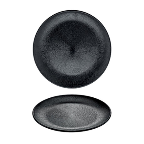 Vassoio melamina cm.40 rotondo nero zigrinato