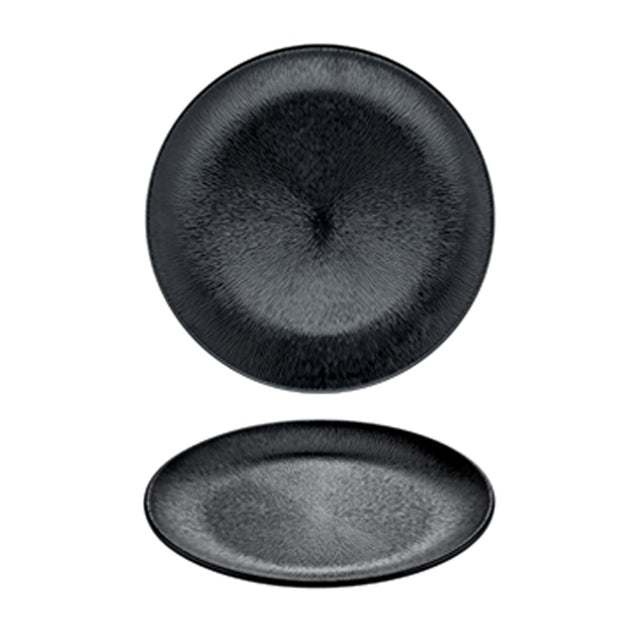 Vassoio melamina cm.40 rotondo nero zigrinato