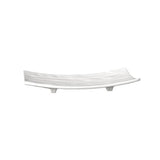 Vassoio melamina cm.22x12 h.3 per sushi bianco ***