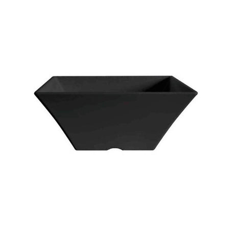 Coppa melamina quadra cm.25,8x25,8 h.10,5 svasata nera