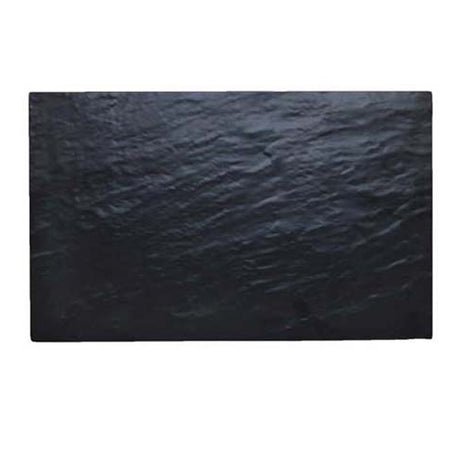 VASSOIO MELAMINA CM.32.5x17.3 GN 1/3 NERO EFFETTO ARDESIA