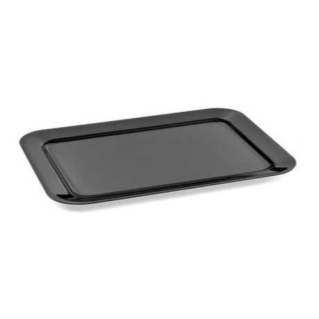 Vassoio plastica/metacrilato cm.70x29 h.3 rettangolare nero