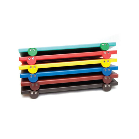 Tagliere polietilene color con fermi cm.60x40 h.2 giallo