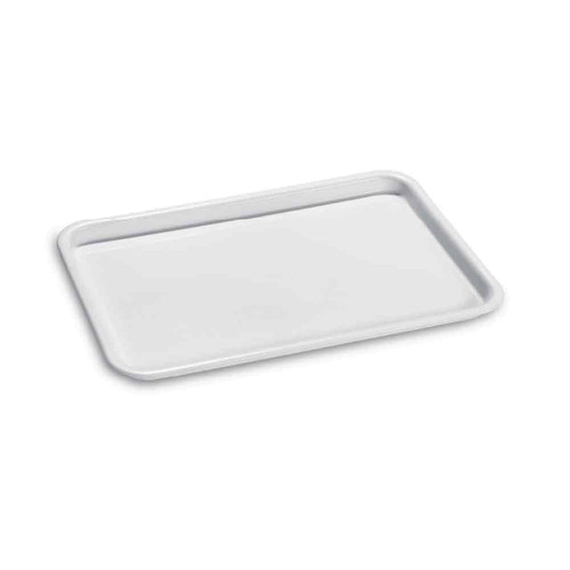 Vassoio plastica/metacrilato cm.57x38 h.3 rettangolare bianco