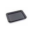 Vassoio plastica/metacrilato cm.52x24 h.3 rettangolare nero