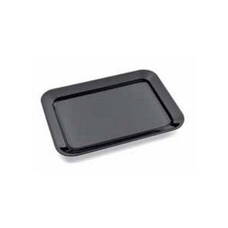 Vassoio plastica/metacrilato cm.52x24 h.3 rettangolare nero