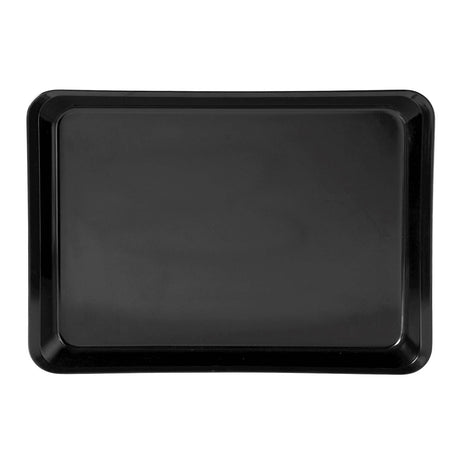 VASSOIO MELAMINA CON BORDO CM.35X25 H.4 NERO