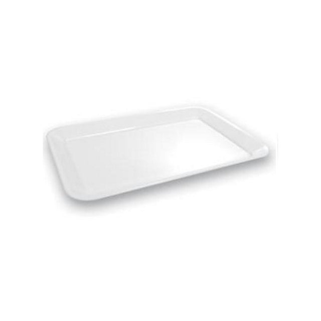 Vassoio plastica/metacrilato cm.43x32 h.3 rettangolare bianco