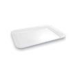 Vassoio plastica/metacrilato cm.43x24 h.3 rettangolare bianco