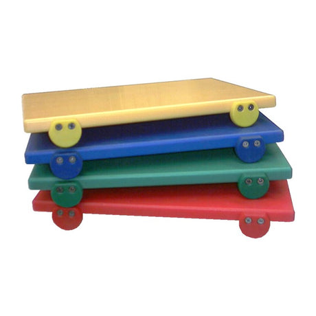 Tagliere polietilene color con fermi cm.40x30 h.2 giallo