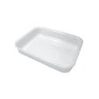 Vaschetta plastica/metacrilato cm.39x30 h.10 bianco