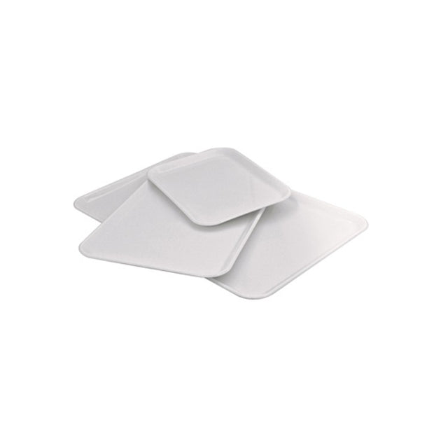 Vassoio plastica cm.20x15 h.1,2 rettangolare bianco