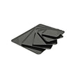 Vassoio plastica cm.28x19 h.1,2 rettangolare nero