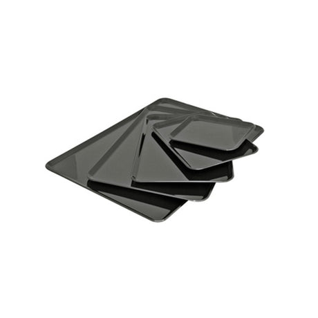 Vassoio plastica cm.28x19 h.1,2 rettangolare nero