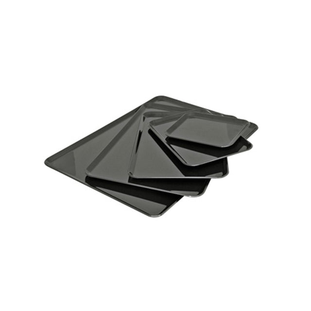 Vassoio plastica cm.28x19 h.1,2 rettangolare nero