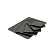 Vassoio plastica cm.42x30 h.1,2 rettangolare nero