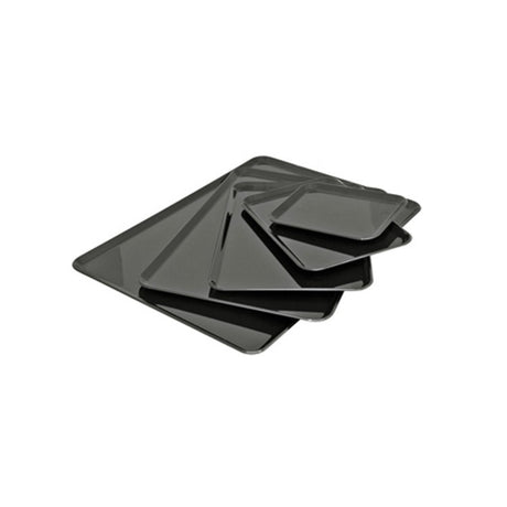 Vassoio plastica cm.42x30 h.1,2 rettangolare nero