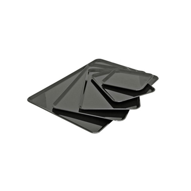Vassoio plastica cm.42x30 h.1,2 rettangolare nero