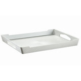 Vassoio plastica diamante capri cm.51x35 h.5 bianco