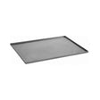 Teglia alluminio cm.53x32,5 h.2 piana saldata forata