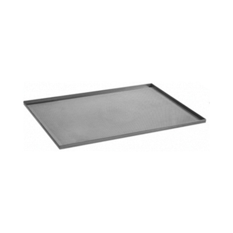 Teglia alluminio cm.53x32,5 h.2 piana saldata forata