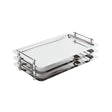Vassoio buffet inox impilabile cm.53x32,5 h.5