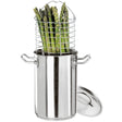 Pentola inox cuociasparagi coperchio e griglia ø cm.16 lt.4,8